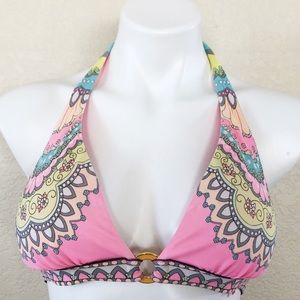Victoria’s Secret M Bikini Top Mandala Pink Padded